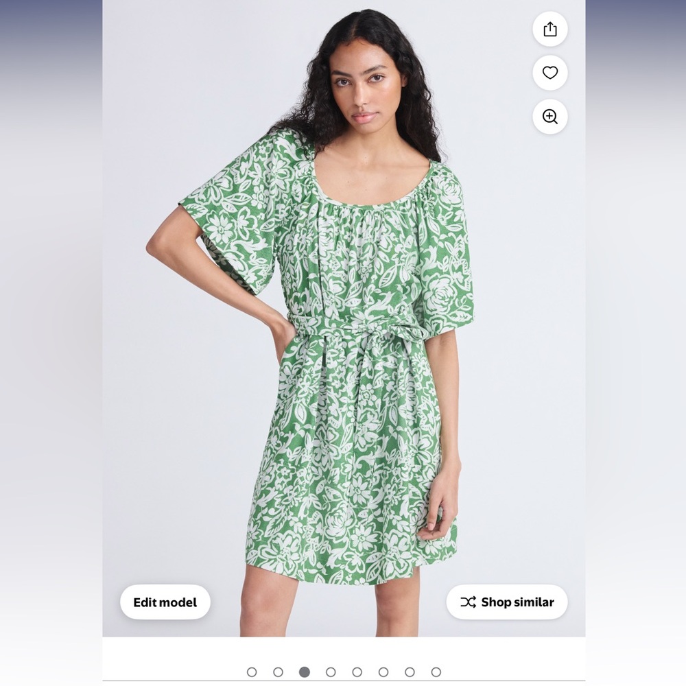 Floral Green Dress